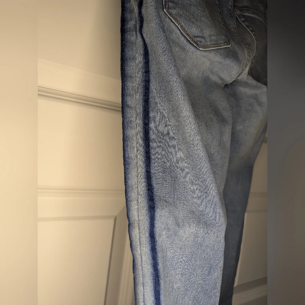Pac Sun Womens Ankle Jegging Size 23 - 2 Blue Stripes down the side - Picture 4 of 11